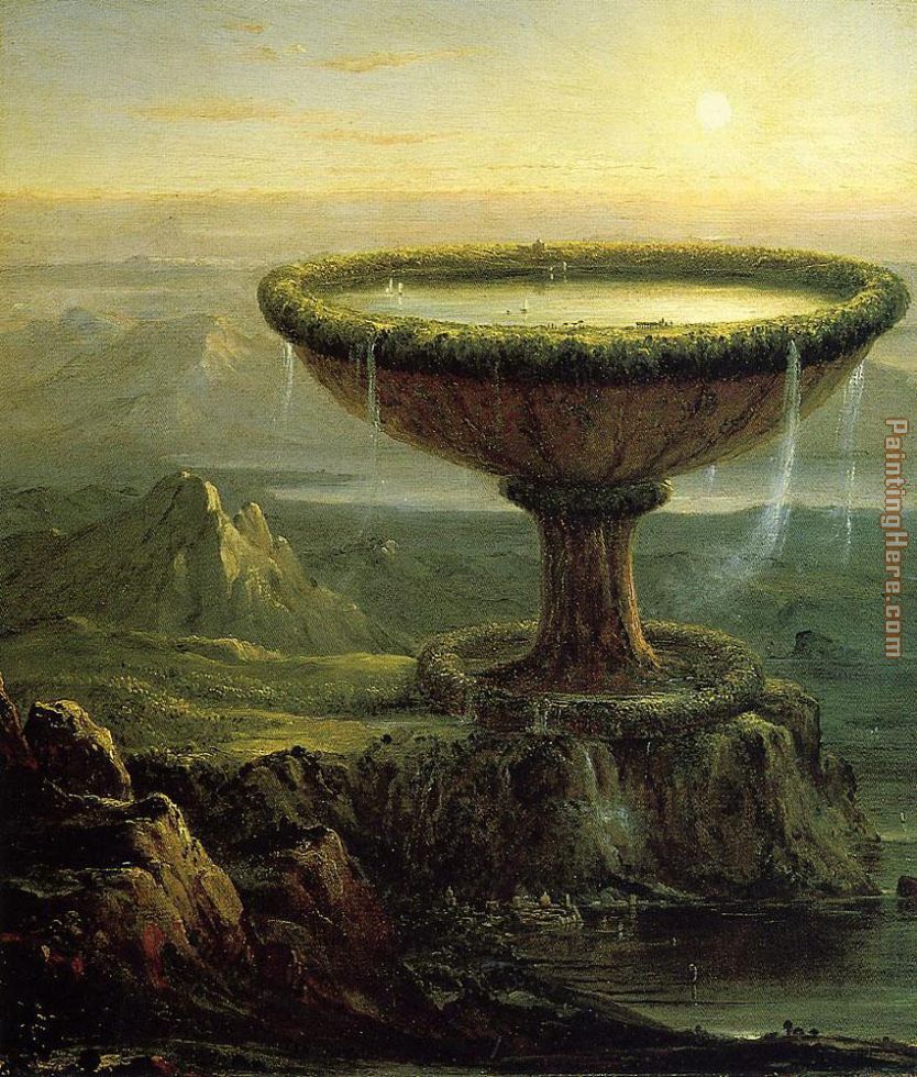 The Titans Goblet painting - Thomas Cole The Titans Goblet art painting